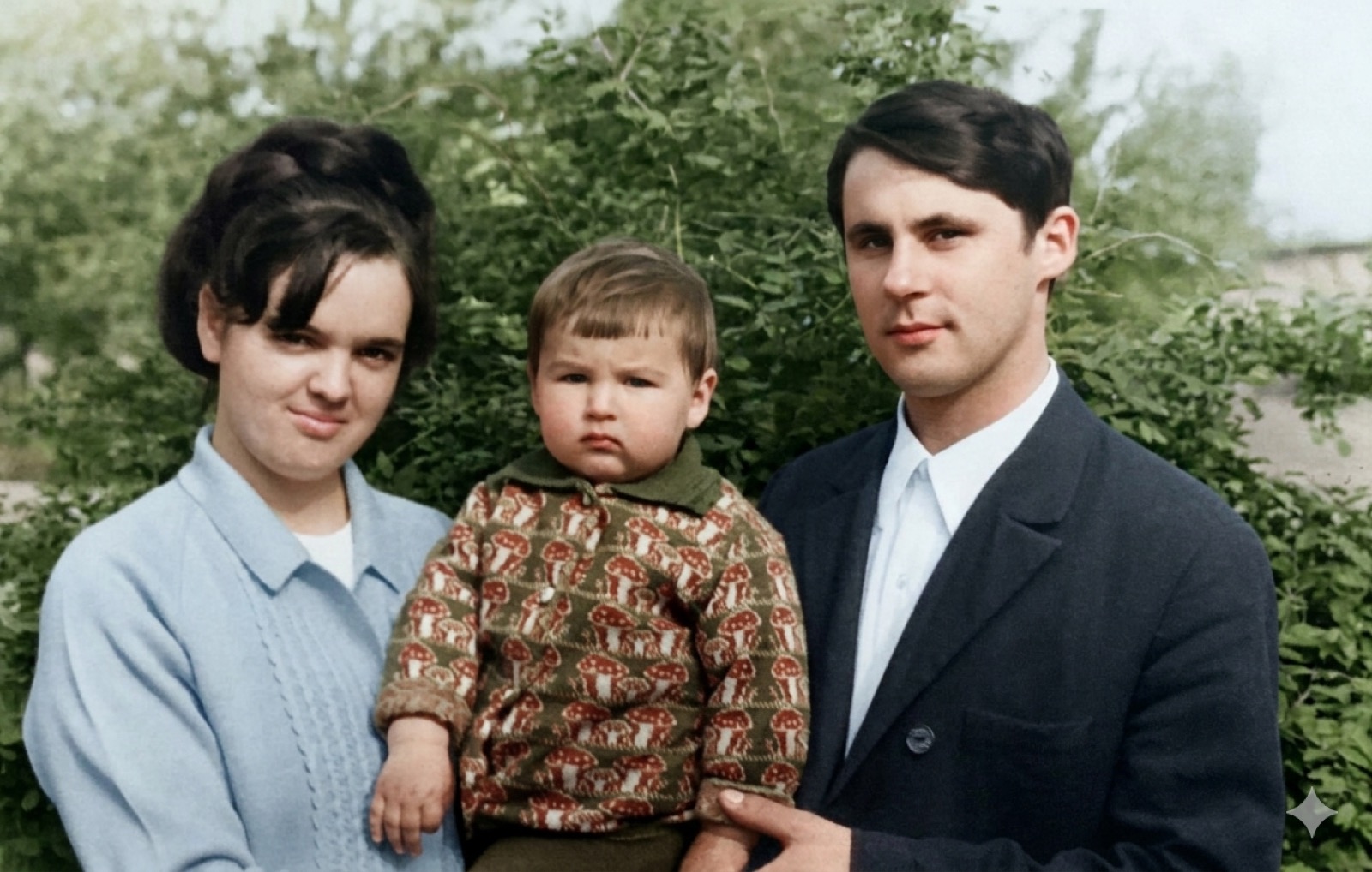 Цветное фото с родителями