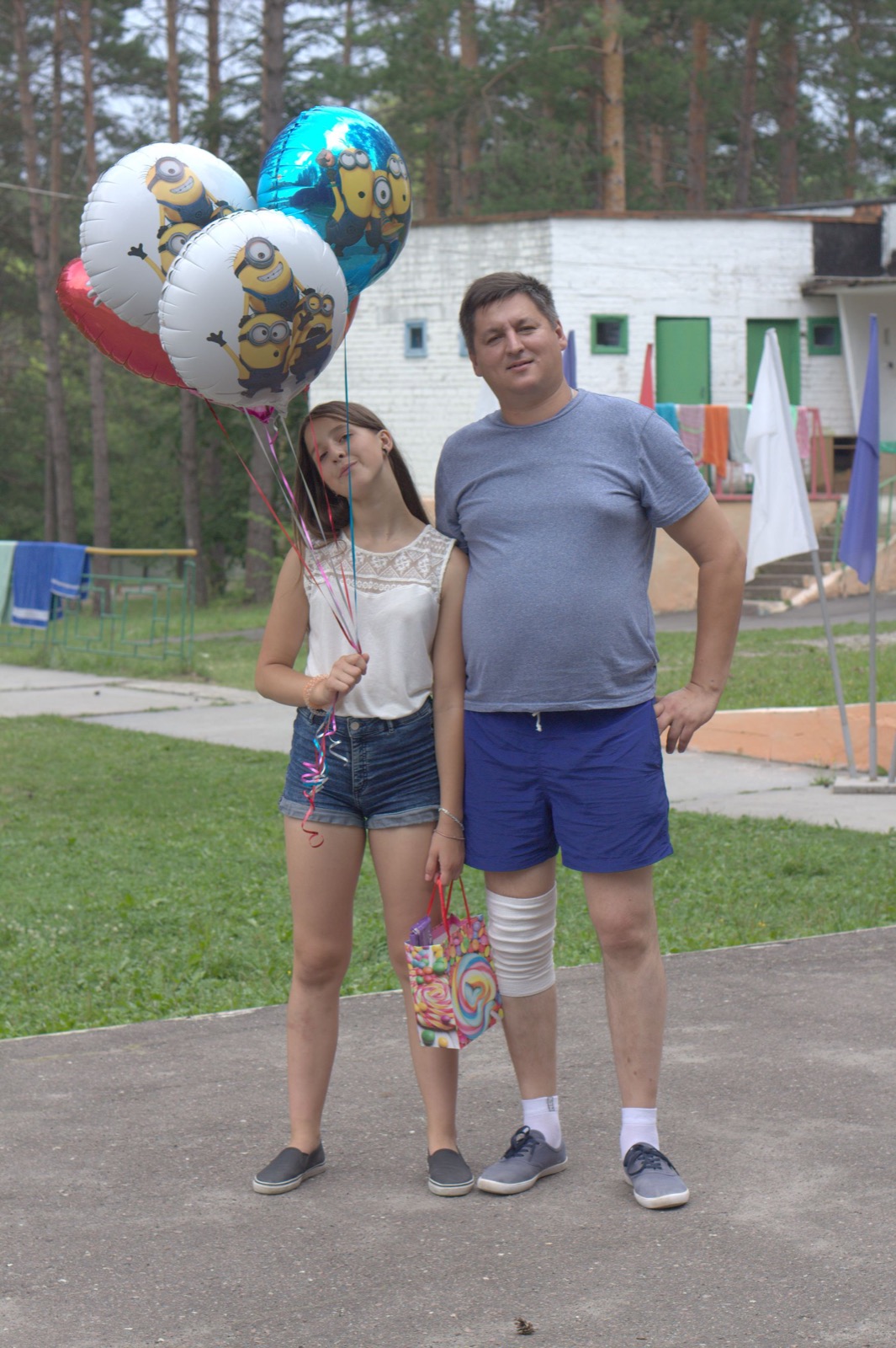 Любочка и папа