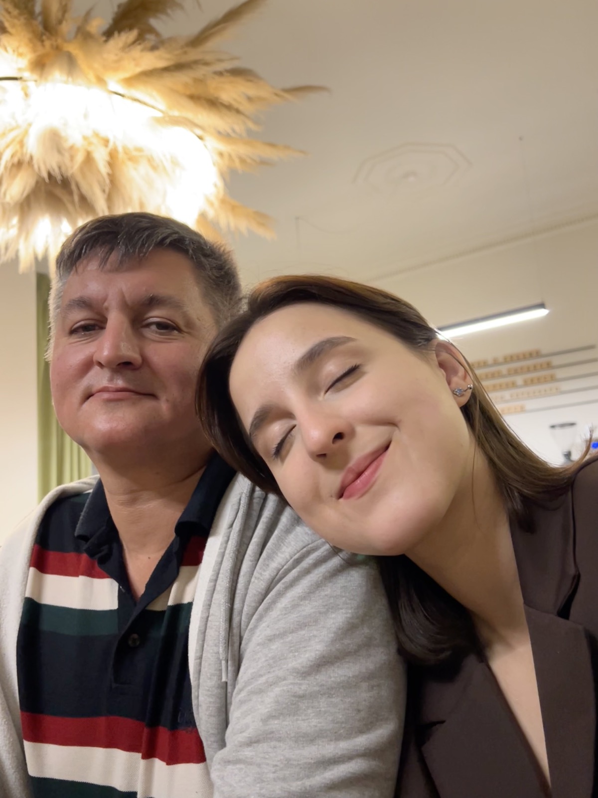 Папа с Любочкой