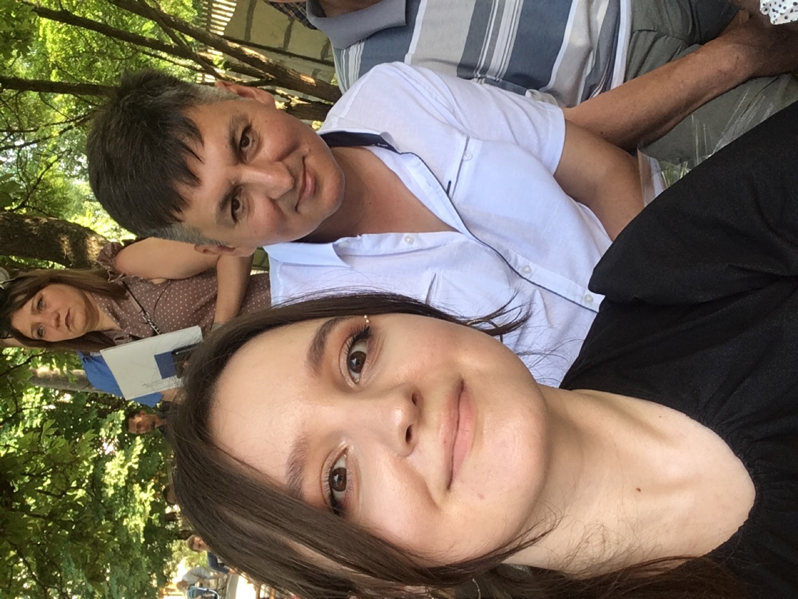 Папа и Вероника на выпускном